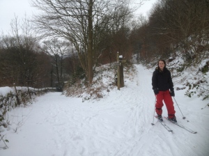 Skiing Thornhill route - Bamford style!